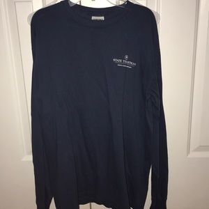 NAVY BLUE COMFORT COLORS LONG SLEEVE TEE